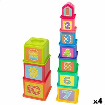 Blokken Stapelen PlayGo 10,2 x 50,8 x 10,2 cm 4 Stuks