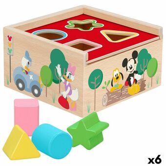 Houten Kinderpuzzel Disney 5 Onderdelen 13,5 x 7,5 x 13 cm (6 Stuks)