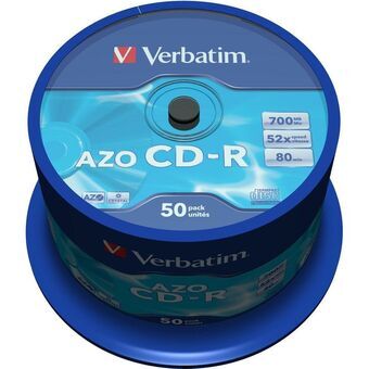 CD-R Verbatim AZO Crystal 50 Stuks 700 MB 52x