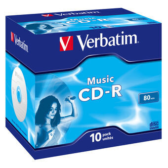 CD-R Verbatim Music 10 Stuks 80\' 700 MB 16x (10 Stuks)