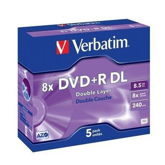 DVD-R Verbatim    8,5 GB 8x 5 pcs 5 Stuks 8,5 GB 8x