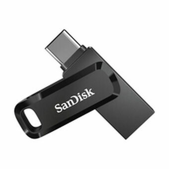 USB stick SanDisk SDDDC3-128G-G46 Zwart Zwart/Zilverkleurig 128 GB