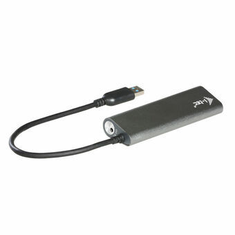 Hub USB i-Tec U3HUB448 Zilverkleurig Zwart Grijs