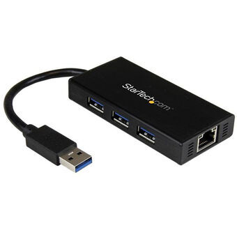 Hub USB Startech ST3300GU3B Zwart