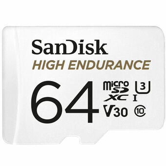 Micro SD-Kaart SanDisk High Endurance Wit 64 GB