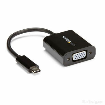 Adapter USB C naar VGA Startech CDP2VGA Zwart