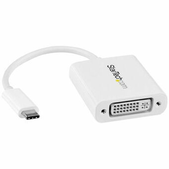 Adapter USB C naar DVI Startech CDP2DVIW Wit