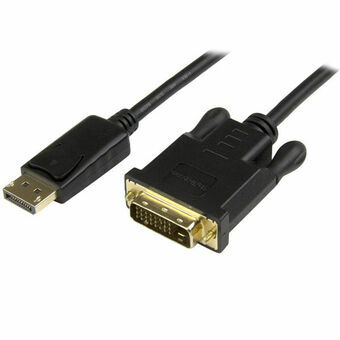 DisplayPort naar DVI Kabel Startech DP2DVI2MM3 95 cm Zwart