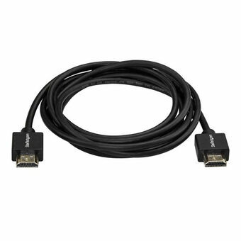 HDMI-Kabel Startech HDMM2MLP 4K Ultra HD 2 m Zwart