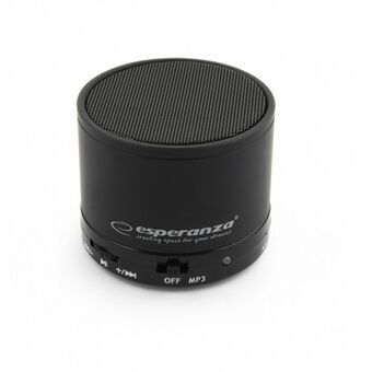Dankzij de draagbare Bluetooth®-luidsprekers Esperanza EP115K Zwart