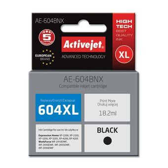 Compatibele inktcartridge Activejet AE-604BNX Zwart