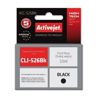 Compatibele inktcartridge Activejet ACC-526BN Zwart