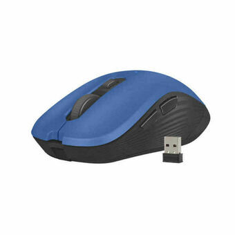 Wireless muis Natec ROBIN 1600 DPI Blauw Niet van toepassing Zwart/Blauw