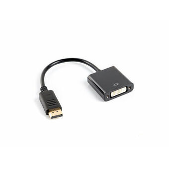 Adapter DisplayPort naar DVI Lanberg AD-0007-BK Zwart 10 cm