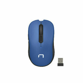 Wireless muis Natec NMY-1651 1600 dpi Blauw Multicolour Zwart/Blauw