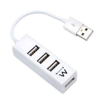 Hub USB Ewent AAOAUS0134 Wit