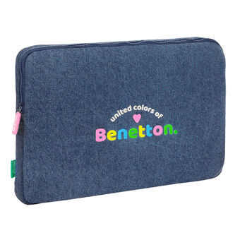 Laptophoes Benetton Denim Blauw 15,6\'\' 39,5 x 27,5 x 3,5 cm
