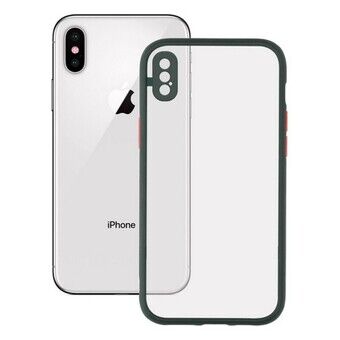 Mobiele hoes iPhone X / XS KSIX Duo Soft Green