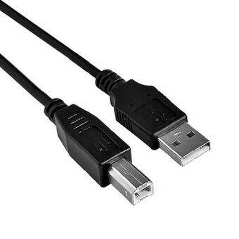 Kabel USB A naar USB B NANOCABLE 10.01.0104-BK 3 m Zwart