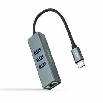 Adapter USB naar Ethernet NANOCABLE 10.03.0408 Grijs
