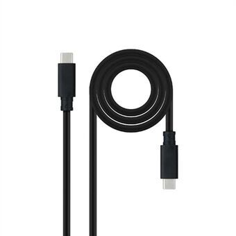 Kabel USB C NANOCABLE 10.01.4100 Zwart 50 cm