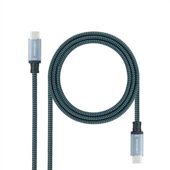 Kabel USB C NANOCABLE 10.01.4101-COMB Groen 1 m