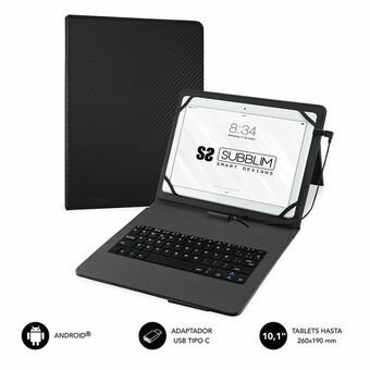 Case voor tablet en toetsenbord Subblim KEYTAB Pro 10.1" Zwart