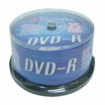 DVD-R Verbatim    16x 25 pcs 25 Stuks 4,7 GB 16x