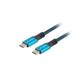 Kabel USB C Lanberg Blauw 50 cm