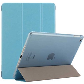 Silky Trifold Case van imitatieleer voor iPad Air en iPad 9.7" - Blauw