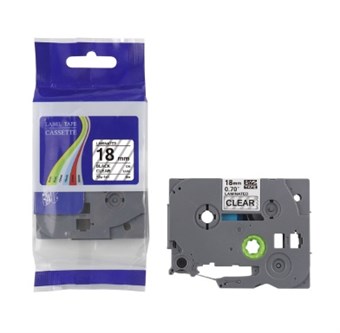 Brother Compatible TZc-141 - Zwarte tekst op transparante tape 18 mm x 8 m