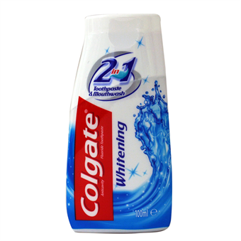 Colgate 2 in 1 Whitening Tandpasta & Mondwater - 100 ml