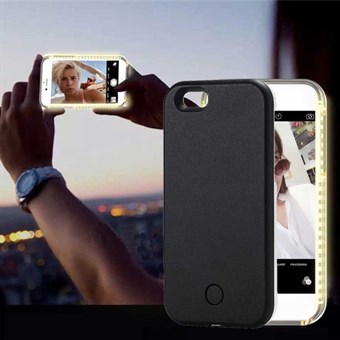 Selfie Cover met LED-licht voor iPhone 6 Plus / iPhone 6s Plus - Zwart