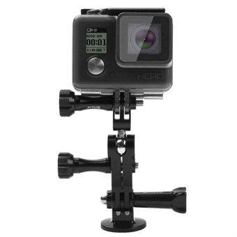PULUZ® aluminium kogelgewrichtbevestiging / 2 lange schroeven voor GoPro