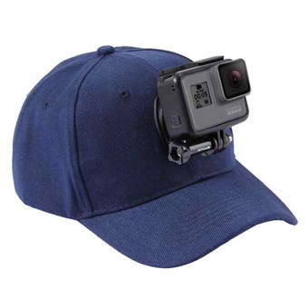 PULUZ® Baseball Cap met Houder voor GoPro - Blauw