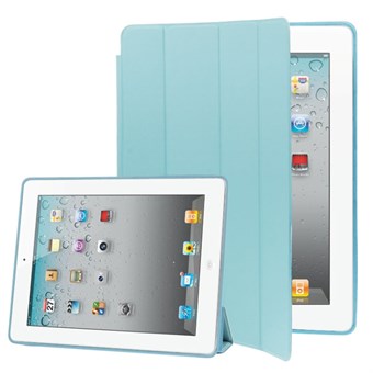 Stijlvolle Smart Cover Sleep / Wake-up voor iPad 2 / iPad 3 / iPad 4 - Lichtblauw