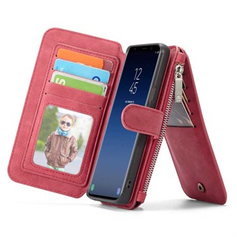 CaseMe Flip Wallet voor Samsung Galaxy S9 - Rood