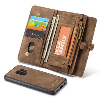 CaseMe Flap Wallet voor Samsung Galaxy S9 - Bruin