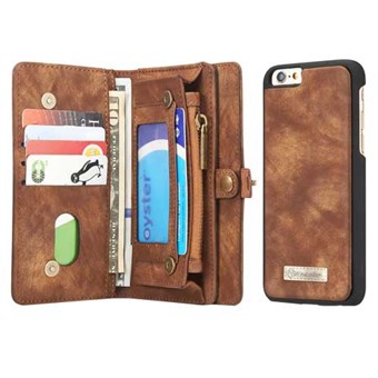 CaseMe Flap Wallet voor iPhone 6 / 6S - Koffie
