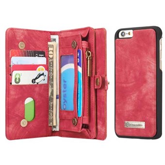 CaseMe Flap Wallet voor iPhone 6 / 6S - Rood