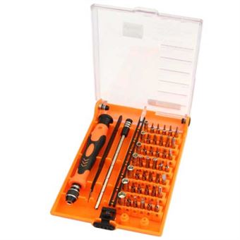 JAKEMY®JM-8128 Magnetisch verwisselbare 45-in-1 multifunctionele precisieschroevendraaierset - reparatiegereedschap voor iPhone / iPad / pc