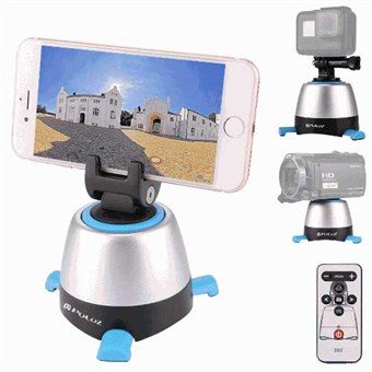 PULUZ® Elektronische 360° Panorama Head met Afstandsbediening voor GoPro/ Smartphone/ Camera