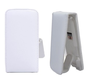 Samsung Galaxy ACE flip case (Wit)