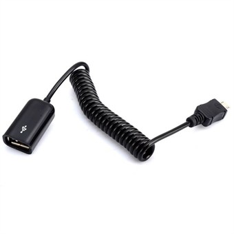 OTG verlengkabel vrouwelijk USB 2.0 naar mannelijk micro 5-pins USB-kabel