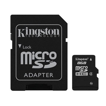 Kingston 8 gb microsdhc klasse 4