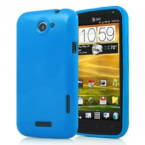 HTC ONE X - Siliconen Cover (Blauw)