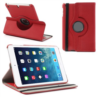 Textiel Roterende Case - iPad Mini 1/2/3 (Rood)