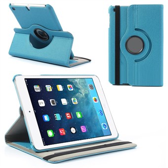 Textiel Roterende Case - iPad Mini 1/2/3 (Lichtblauw)