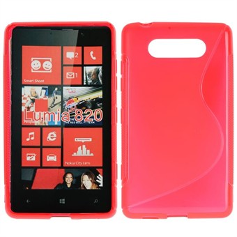 S-Line siliconen hoes - Lumia 820 (rood)