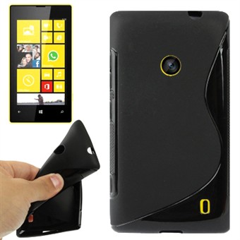 S-Line siliconen hoes Lumia 520 (zwart)
